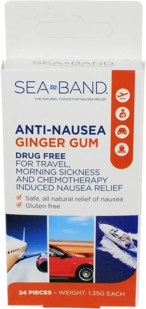 Sea-Band 止吐姜味口香糖，24 片
