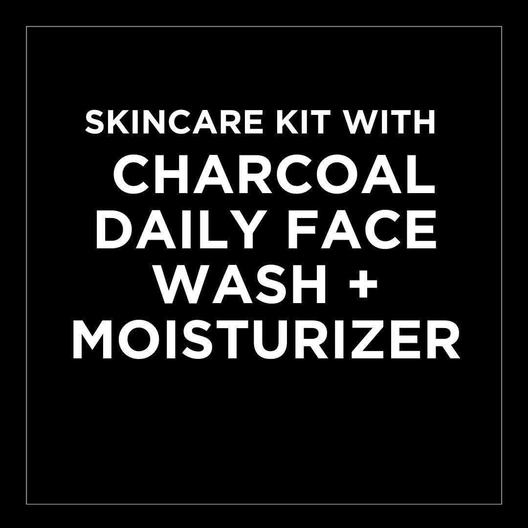 L’Oréal Paris Daily Face Wash + Hydrating Face Cream Kit, Men Expert Skincare, Pure Charcoal Face Wash, Removes Impurities and Reduces Blackheads & Vita Lift Face Cream, Duo Pack