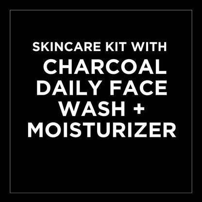 L’Oréal Paris Daily Face Wash + Hydrating Face Cream Kit, Men Expert Skincare, Pure Charcoal Face Wash, Removes Impurities and Reduces Blackheads & Vita Lift Face Cream, Duo Pack