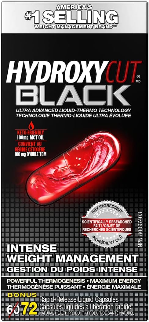 002 Hydroxycut 男女减肥药，Hydroxycut Black，减肥补充剂，减肥能量药，减肥新陈代谢促进剂，减肥和能量补充剂，72粒
