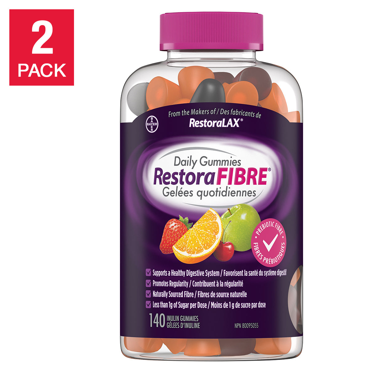 RestoraFIBRE 软糖 140 x 2 粒