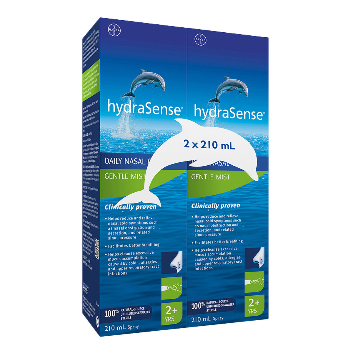 HydraSense 柔润喷雾，210 毫升，2 瓶装