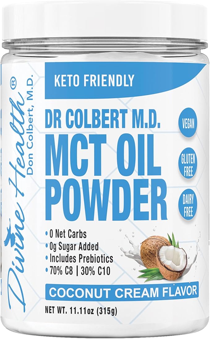 002 Keto Zone MCT油粉 |椰奶口味 | 30天用量 | 70/C8 30/C10 | 0净碳水化合物 |全天然酮类药物，获准用于酮症 |