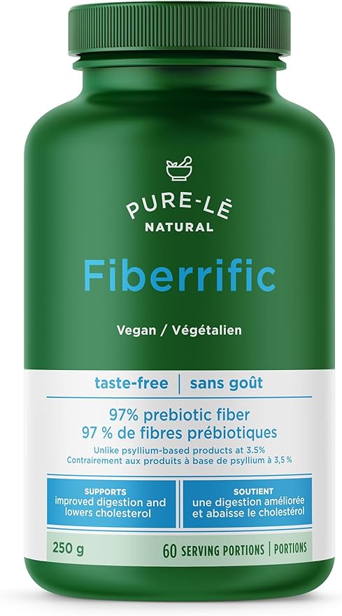002 Fiberrific 500克（120份）益生元纤维补充剂 - 混合物清澈、无味、无纹理、永不变稠。可用于烹饪和烘焙。超优质消化补充剂 - 不含填充剂或粘合剂，不含人工成分。