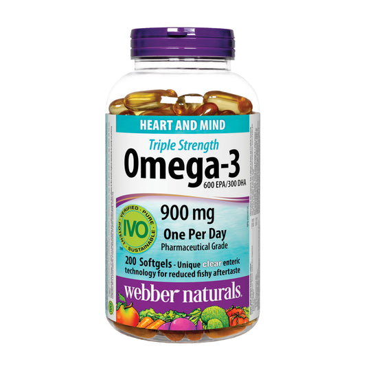 Webber Naturals 三倍強效 Omega-3 軟膠囊，200 粒裝