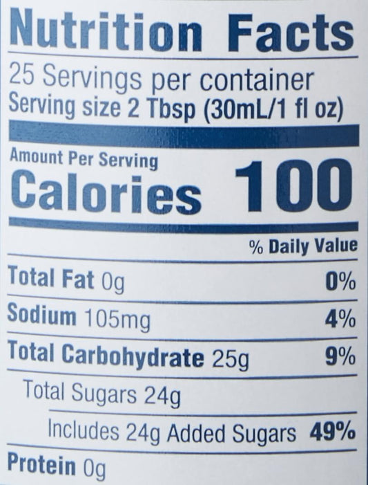 Torani 咸焦糖风味糖浆，750 毫升瓶装，2 包金棕色