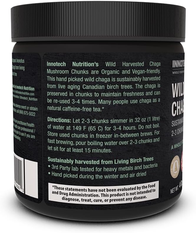 Innotech Nutrition 野生採摘白樺茸塊 - 115 克