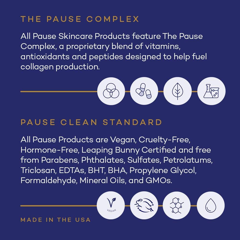 Pause Well-Aging Discovery Kit 0.7oz Hydrating Cleanser, 1oz 4-in-1 Micellar Cleansing Treatment, 2 x 0.17oz Collagen Boosting Mois Unisex 4 Pc