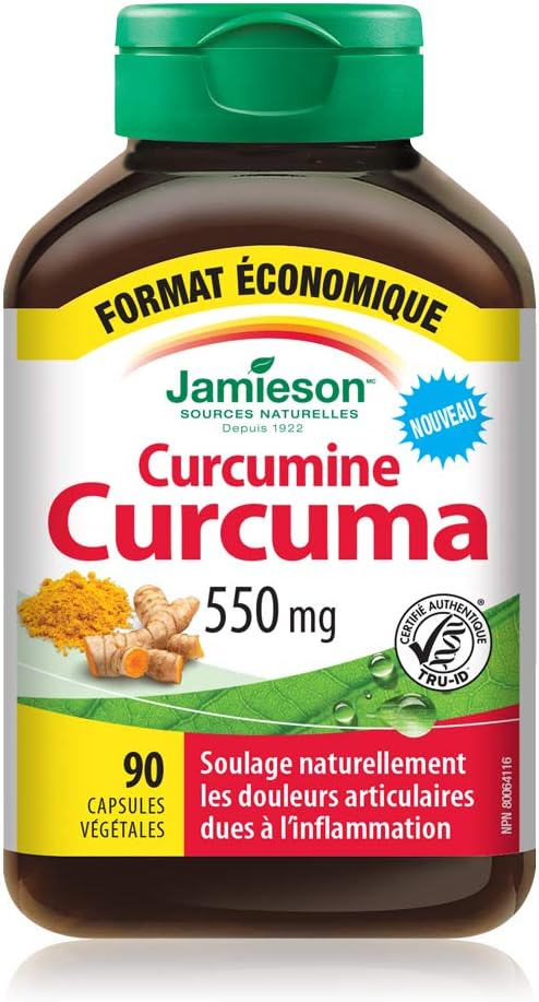 Jamieson 薑黃素，90 粒 - 超值裝 & Omega-3 精選 1,000 毫克