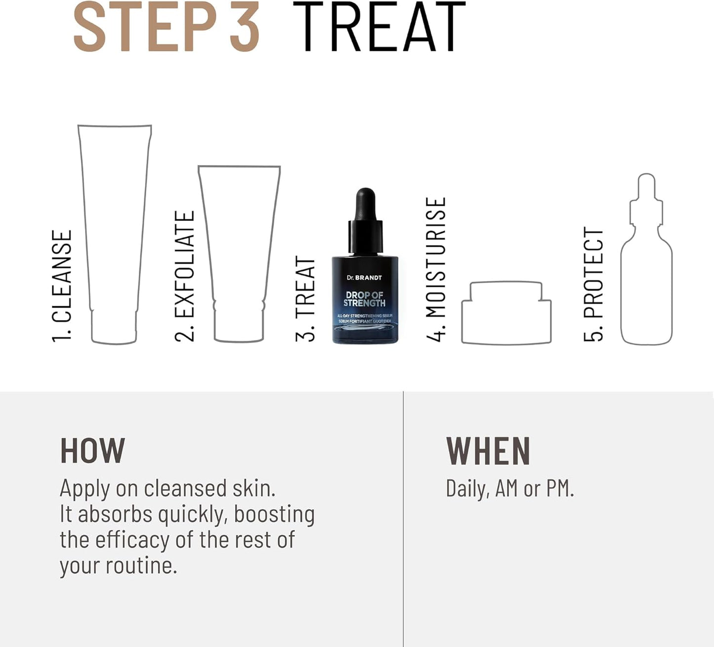 Dr. Brandt Drop of Strength All-Day Strengthening Serum - Enhances Skin Resilience & Provides Instant Hydration - 30 mL
