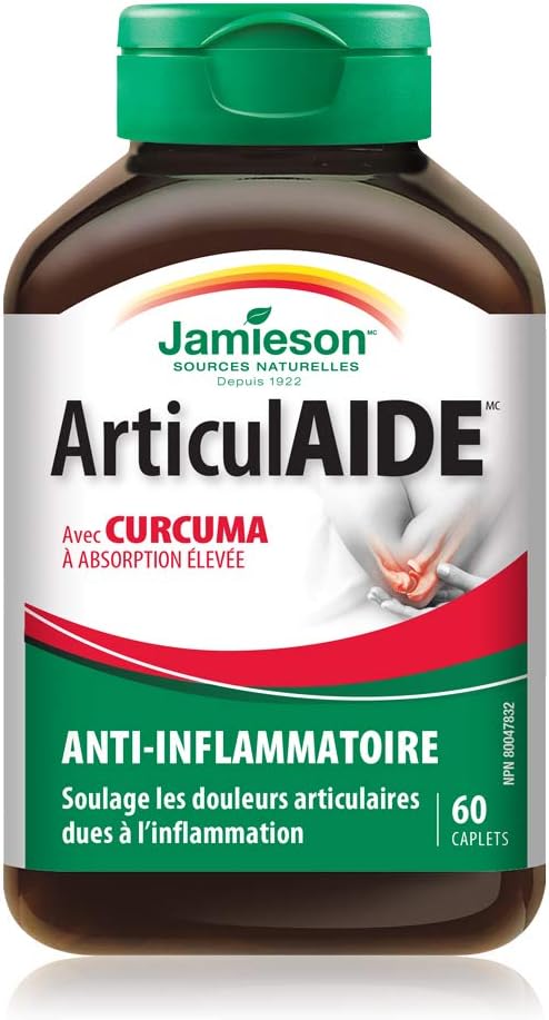 Jamieson 關節緩解抗發炎藥，含 500 毫克高吸收薑黃