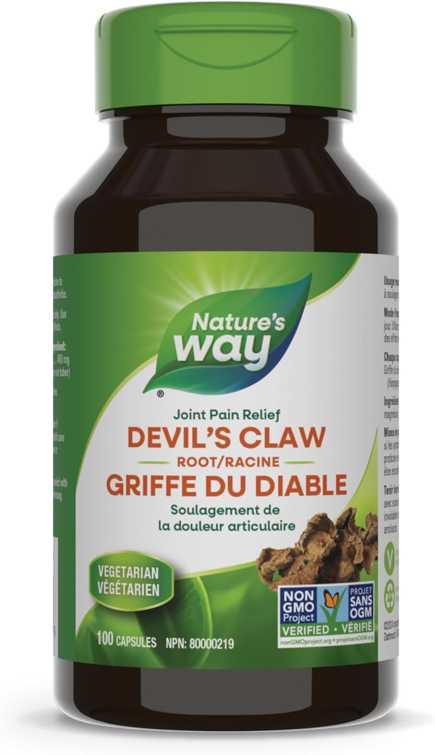 Nature's Way Devil's Claw, Natural Anti-Inflammatory, 100 Capsules