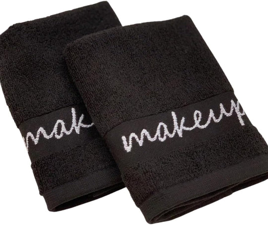 Kassatex Makeup Remover Washcloths - Set of 6 - Black