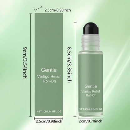 BuyiHoen Vertigo Ease 滚珠止眩晕，含生姜和薄荷成分，滚珠式清凉眩晕缓解剂，便携式旅行滚珠止眩晕，速效（2 件）