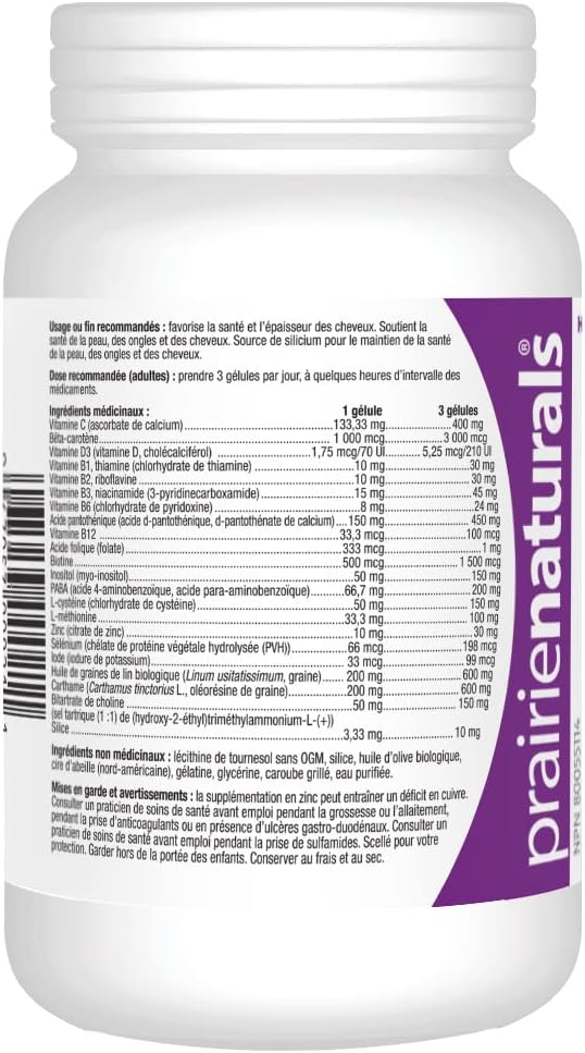 Prairie Naturals Hair force softgel 90 Count