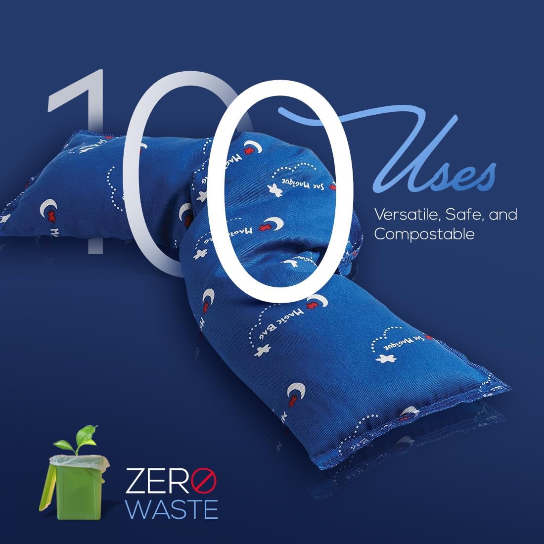 原廠魔法袋加長敷袋，冷熱療法，緩解胃痛，無線冷熱敷，50 x 14 公分（19.7 吋 X 5.5 吋）