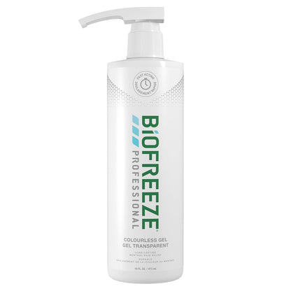 Biofreeze® Professional | 快速起效，持久清凉 | 薄荷醇止痛 | 16 盎司