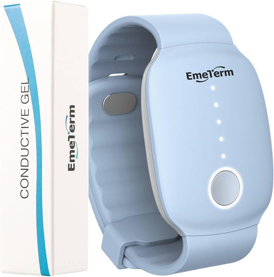 EmeTerm 时尚缓解恶心电极刺激器 孕吐 晕车 呕吐缓解 可充电 无凝胶 无药物腕带 无副作用