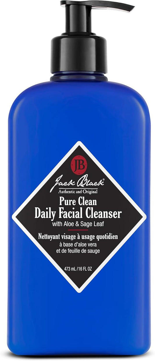 Jack Black Pure Clean Daily Facial Cleanser, 16 Fl Oz