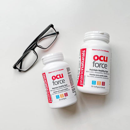 Prairie Naturals Ocu-Force Vision Support with Lutein, Astaxanthin, Taurine, Vitamins & Minerals Softgel - 120 Count