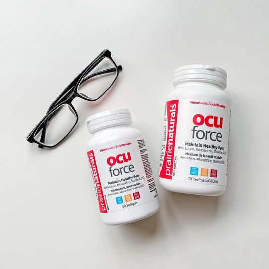 Prairie Naturals Ocu-Force Vision Support with Lutein, Astaxanthin, Taurine, Vitamins & Minerals Softgel - 60 Count