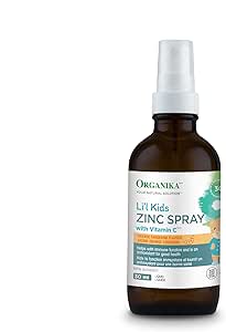 Organika 加拿大製造兒童鋅噴霧，含維生素 C，橙子橘子口味，為您的孩子提供免疫支持，簡易噴霧形式，30 毫升