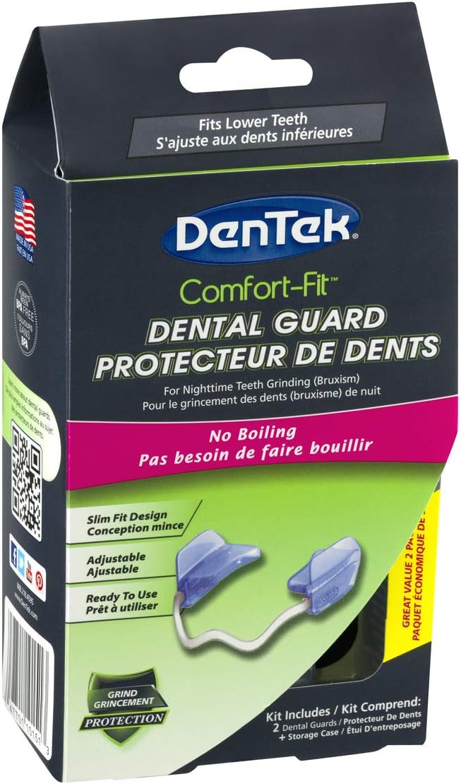 DenTek 舒适贴合牙齿保护器 - 2 件装 - 磨牙护齿器