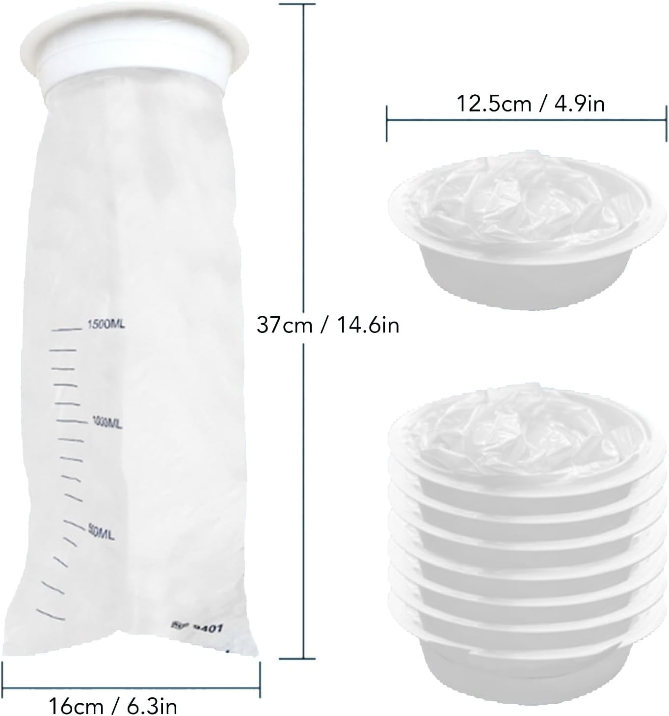 便携式呕吐袋，容量大，适合旅行晕车和孕吐，轻松收集唾液和呕吐物