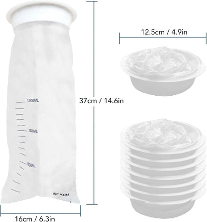 便携式呕吐袋，容量大，适合旅行晕车和孕吐，轻松收集唾液和呕吐物