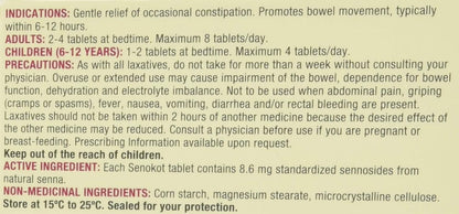 Senokot Natural Laxative, 100 Count