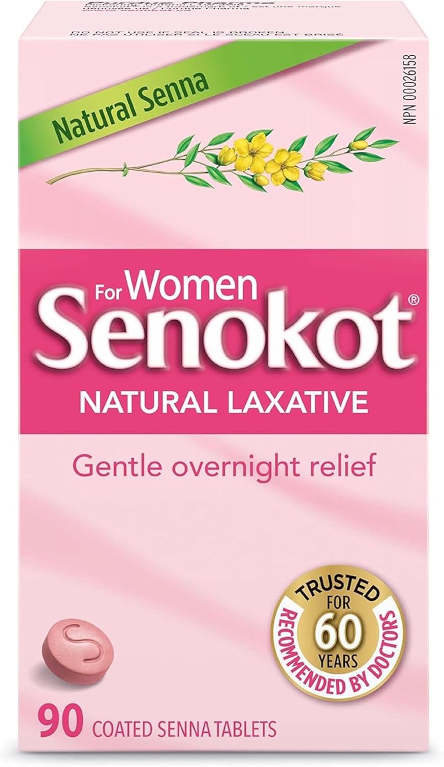 Senokot for Women Laxative, 90 Count