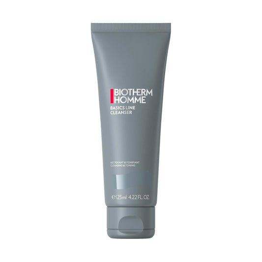 Biotherm Homme Face Cleanser for Men, Face Wash and Toner for All Skin Types, Leaving Skin Revitalized, Hydrated, Clean and Supple with Salicylic Acid, Use Before Shaving, 125ml