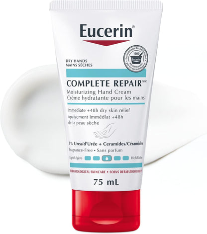 EUCERIN 完全修復保濕護手霜（適用於乾性至極乾性皮膚）和 AQUAPHOR 潤唇膏修復棒（適用於乾燥、皸裂和開裂的嘴唇），4.8 克