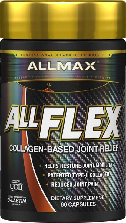 ALLMAX Nutrition - Allflex - 关节健康 - 3倍强度 - 葡萄糖胺+胶原蛋白 - 60粒