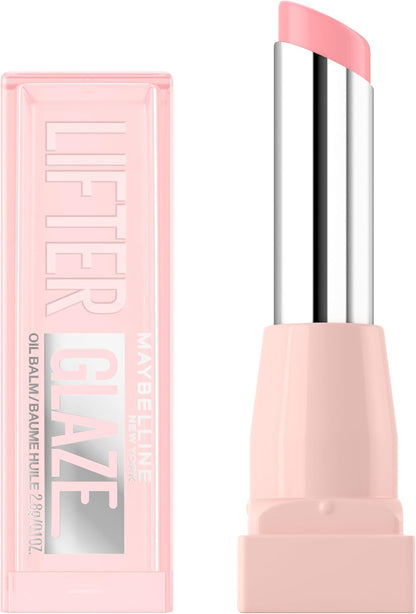 Maybelline New York Lifter Glaze Oil Balm, Hydrating, Infused with Hyaluronic Acid for Reduced Lip Lines, Fuller Lip Look, Ultra Confortable Wear, Sheer Tint, Buildable Colour, Shade: Pink Drip