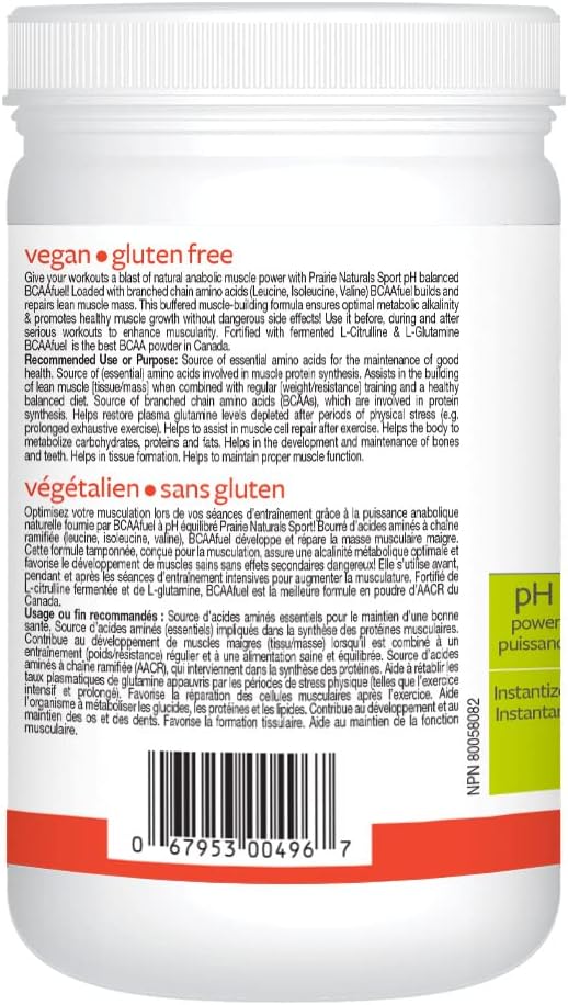 Prairie Naturals BCAA Fuel PH 平衡檸檬青檸粉，315 克