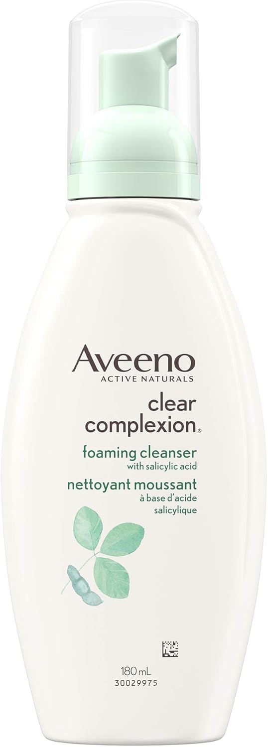 Aveeno 抗老臉部保濕霜 SPF 30 + Aveeno 清透膚色泡棉潔面乳