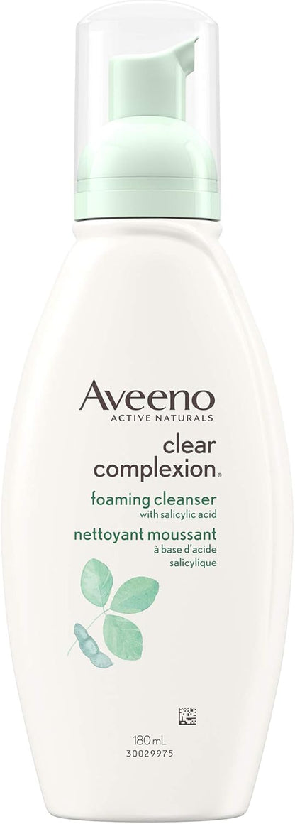 Aveeno 抗老臉部保濕霜 SPF 30 + Aveeno 清透膚色泡棉潔面乳