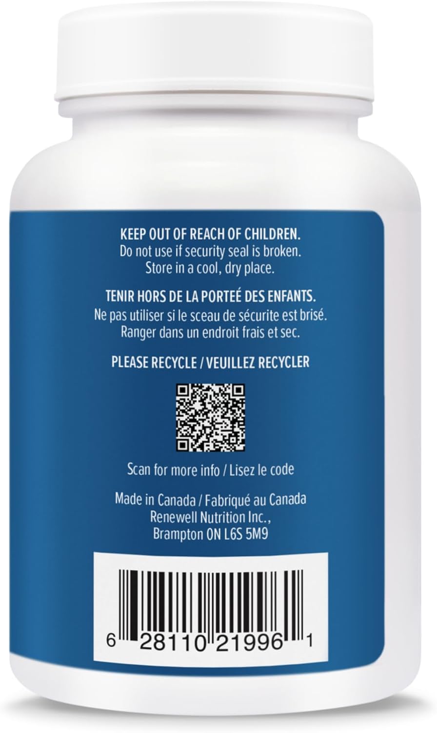 HEAL + CO. 健脑复合物 | 3 种强效提取物 – 假马齿苋、银杏和狮鬃菇 | 记忆力 + 认知补充剂 | 120 粒胶囊