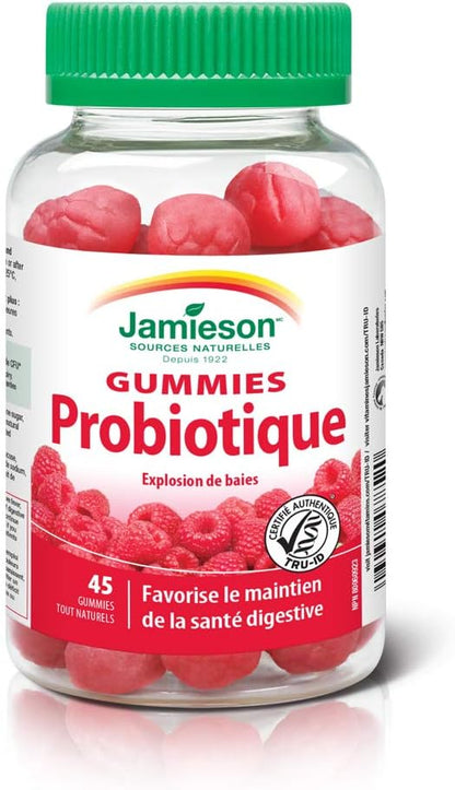 Jamieson Probiotic Gummies 45 Gummies + Jamieson High Potency Biotin Gummies 100 Gummies