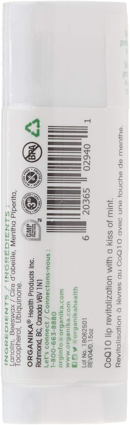 Organika Coenzyme Q10 Moisturizing Lip Balm Counter Display † 24 X 0.15Oz Tubes