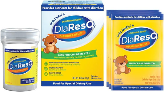 DiaResQ 香草味兒童腹瀉緩解片，3 片裝