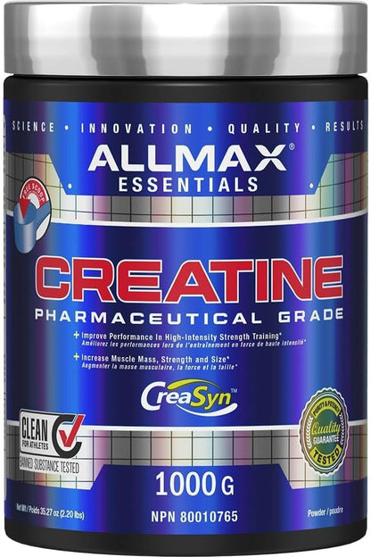 ALLMAX Nutrition - 肌​​酸粉 - 100% 纯微粉化肌酸一水合物 - 医药级肌酸，1000 克，1000 克