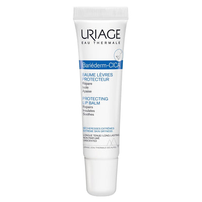 Uriage Bariéderm-CICA Lips Repairing Balm - Repairs, Insulates and Immediately Soothes Dry Chapped & Damaged Lips - With Glycerin - Long-Lasting Formula & Fragrance-Free - 15ml