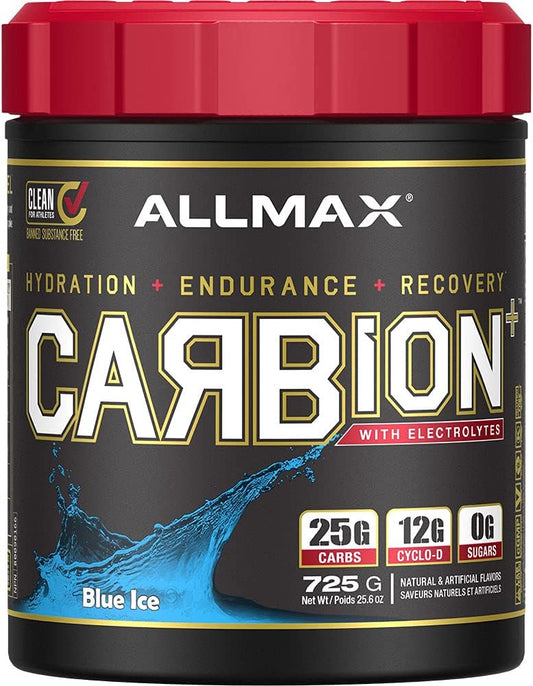 ALLMAX Nutrition - CARBION+（补水、耐力和恢复）- 蓝冰 - 725 克
