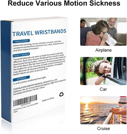 MT Healthy Minter 8 件套旅行晕车腕带，海上晕车腕带，露营/游轮/飞机旅行必备品