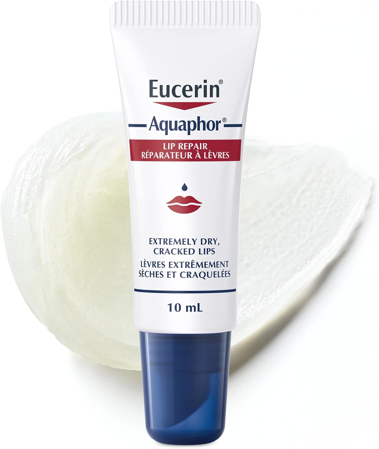 EUCERIN Urea Repair Replenishing Day Face Cream 50mL | Aquaphor Lip Balm Healing Ointment 10mL