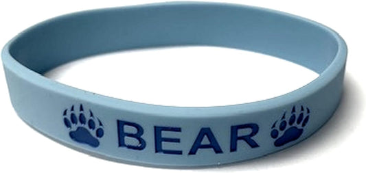 剪裁童子軍熊矽膠腕帶 10 個裝