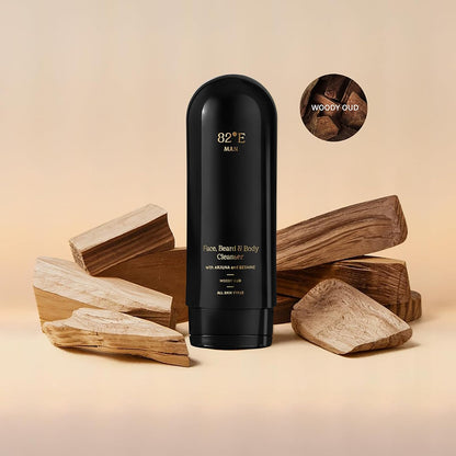 82E Face Beard and Body Cleanser - Woody Oud Cleanser Men 6.7 oz