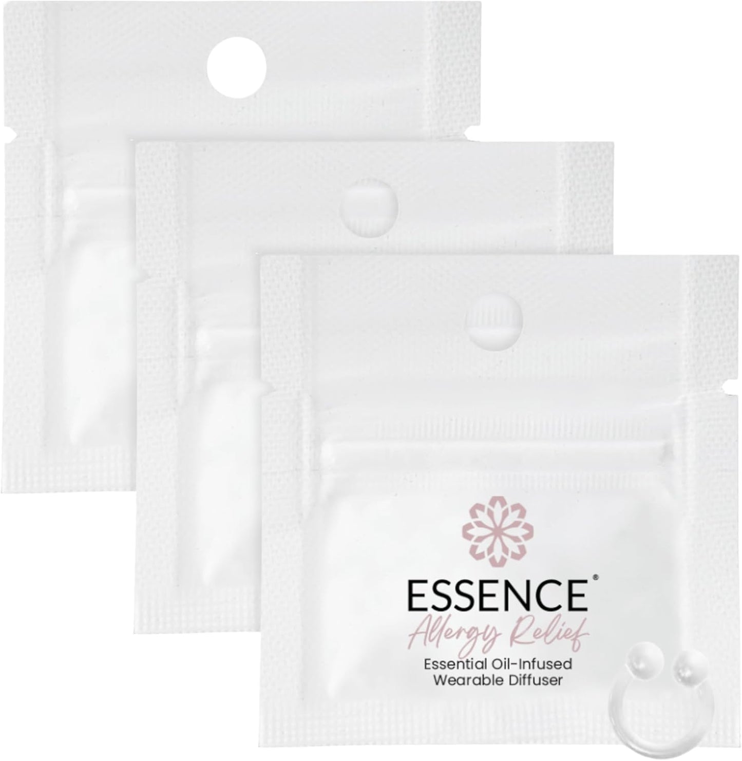 Essence 鼻腔擴散器 | 精油環 | 矽膠鼻吸入器（緩解過敏） - 3 件裝（僅環）